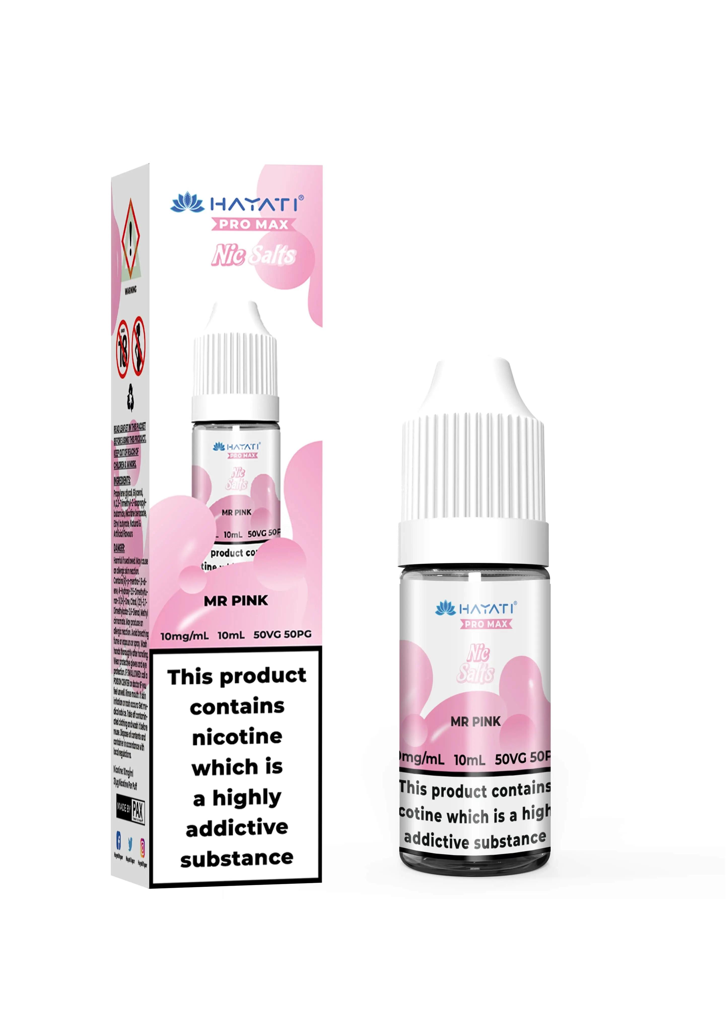 Product Image of Mr Pink Nic Salt E-Liquid by Hayati Crystal Pro Max 10ml